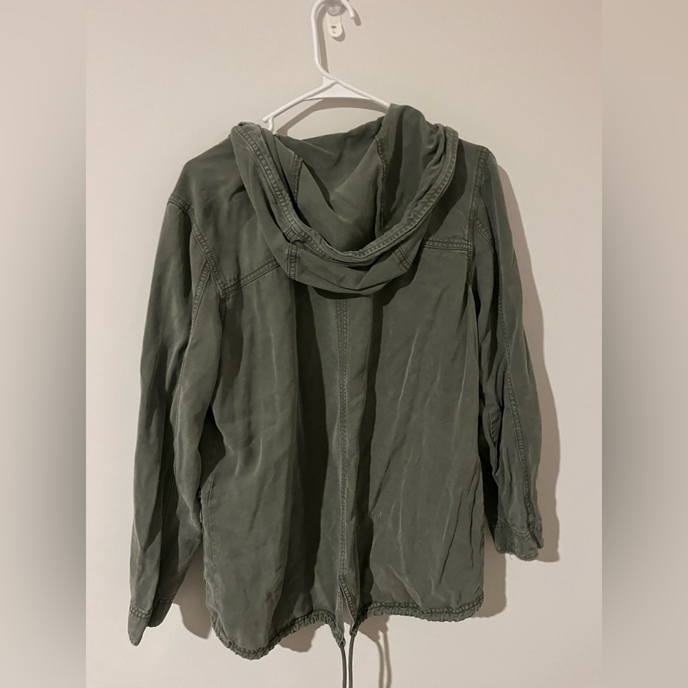 AMERICAN EAGLE - Olive Hooded Utility Jacket - Women’s Size Large - Picture 5 of 6